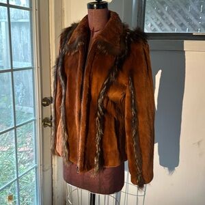 Overland fur coat. No size in coat but I believe it to be a M.